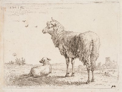 Får med lamm av Karel Dujardin