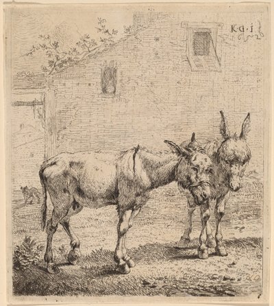 Två åsnor av Karel Dujardin