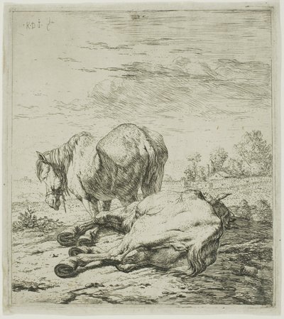 Två hästar av Karel Dujardin