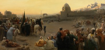 Fantasi i Egypten (olja på duk) av Karel Ooms