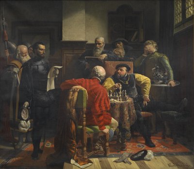 Karl Swoboda Tillkännagivande av dödsdomen mot Johan Fredrik av Sachsen av Karel Svoboda