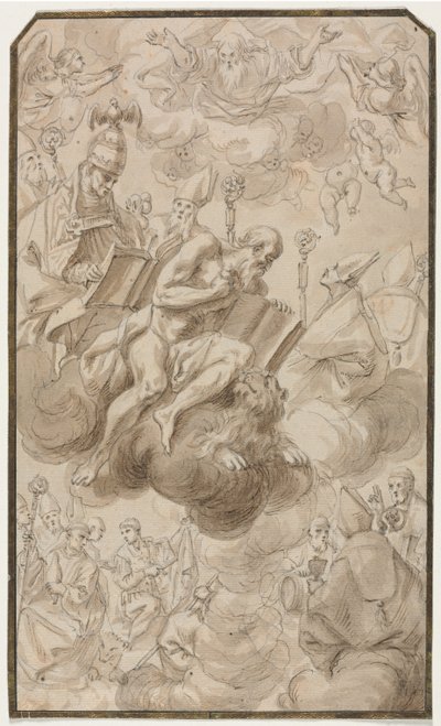 Sankt Hieronymus himmelsfärd av Karel Škréta