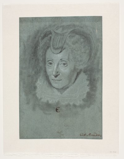 Damens porträtt. Louise de Coligny. av Karel van III Mander