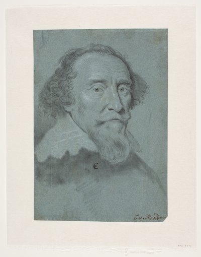 Manligt porträtt. Henrik, greve av Bergh. av Karel van III Mander