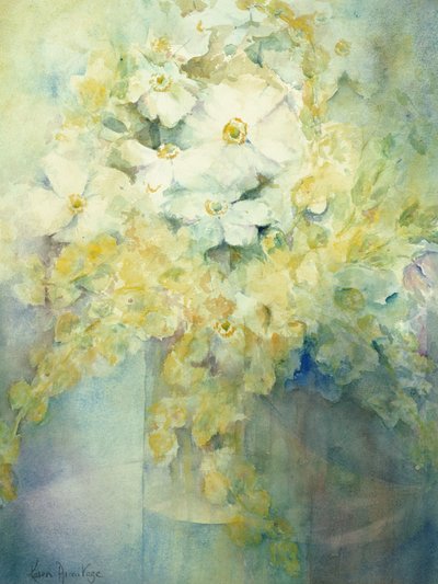 Anemone Japonica - White Queen och Molu av Karen Armitage