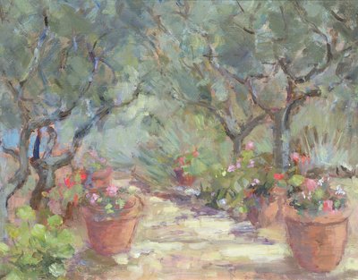 Trädgård i Porto Ercole, Italien, 1996 av Karen Armitage