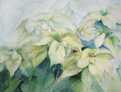 Vit julstjärna (horisontell) av Karen Armitage