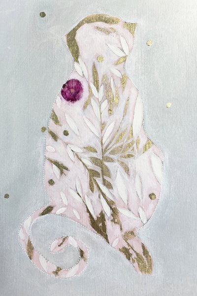 Rosa botanisk katt av Karenina Fabrizzi