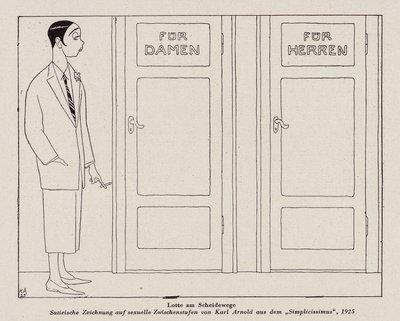 Transsexuell (lito) av Karl Arnold