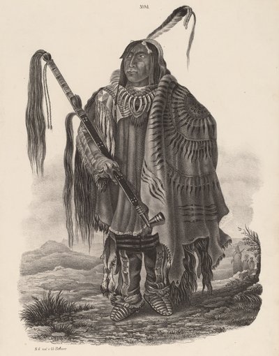 En Monitari-indian, 1839. av Karl Bodmer