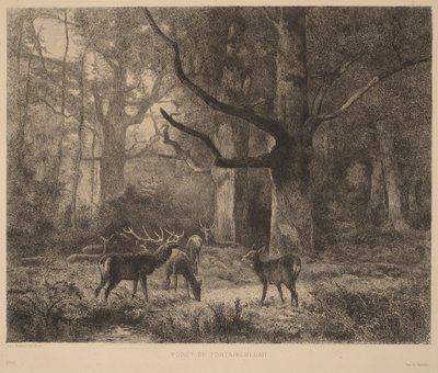 Fontainebleauskogen av Karl Bodmer