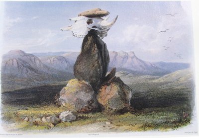 Karl Bodmer Magisk hög med Assinboin-indianer av Karl Bodmer