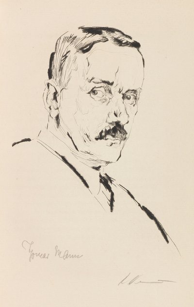 Porträtt av Thomas Mann 1875-1955, 1924. av Karl Dannemann
