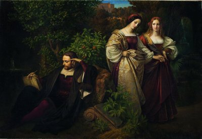Torquato Tasso och de två Leonorerna av Karl Ferdinand Sohn