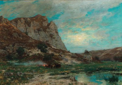 Soldater i vila av Carl Friedrich Lessing