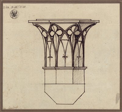 Åttkantigt kolonnkapitäl av Karl Friedrich Schinkel