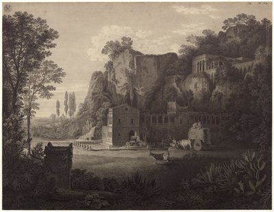 "Utsikt över ett lantställe nära Syrakusa" / Lantställe nära Syrakusa av Karl Friedrich Schinkel