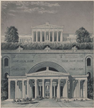 En furstes residens. Infart till slottet av Karl Friedrich Schinkel