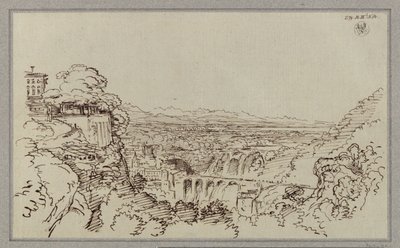 En stad som påminner om Tivolis läge av Karl Friedrich Schinkel