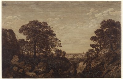 Landskap nära Tivoli av Karl Friedrich Schinkel