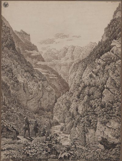 Pass Lueg nära Salzburg av Karl Friedrich Schinkel