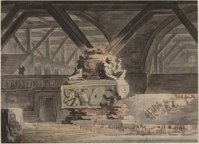 Scendekor: Ett gravvalv av Karl Friedrich Schinkel