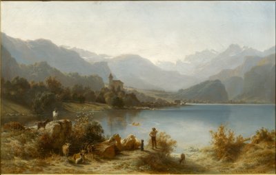 Brienz och Brienzsjön av Karl Girardet