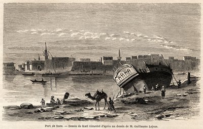 Hamnen i Suez av Karl Girardet