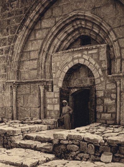 Jerusalem, Jungfrugravens kyrka, Portal (s/v foto) av Karl Grober