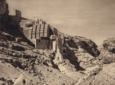 Mar Saba, grekiska klostret (s/v foto) av Karl Grober