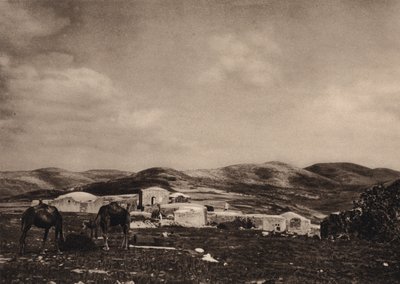 Samaria, utsikt från ruinerna av Herodes palats (s/v foto) av Karl Grober