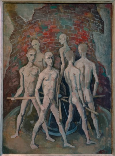 Gefangene am Rad von Karl Hofer