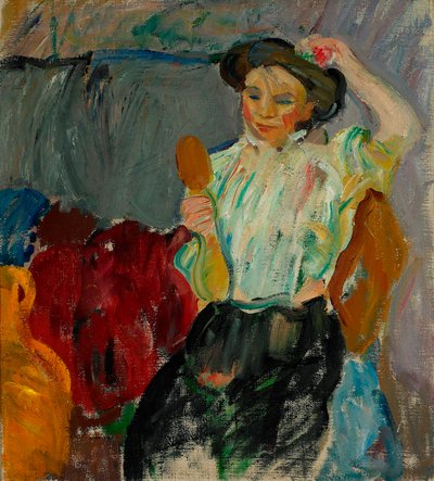 Danska: Lady med handspegel Lady med handspegel av Karl Isakson