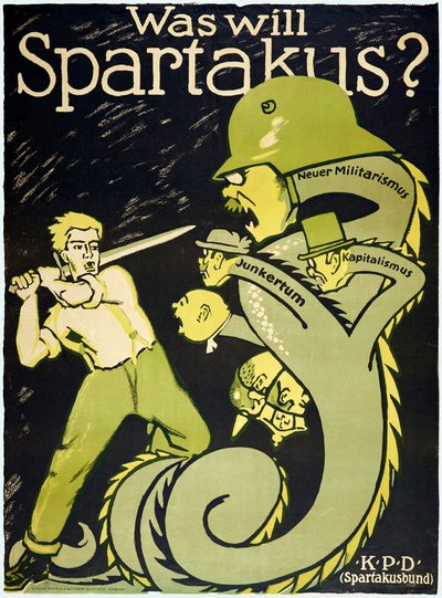 Tyska revolutionen 1918-1919 Spartakusförbundet (Spartakusbund) av Karl Jakob Hirsch