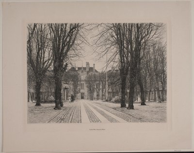 Den gröna trädgården på Frederiks Hospital av Karl Jensen