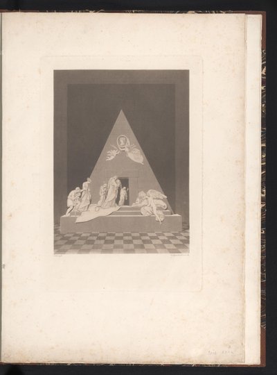 Framifrån av begravningsmonumentet Begravningsmonument över Maria Christina, ärkehertiginna av Österrike, i Augustinerkirche i Wien (serietitel) av Karl Joseph Aloys Agricola