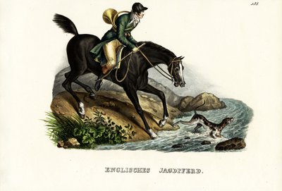 Engelsk jägarehäst, 1824 av Karl Joseph Brodtmann