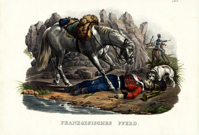 Fransk häst, 1824 av Karl Joseph Brodtmann