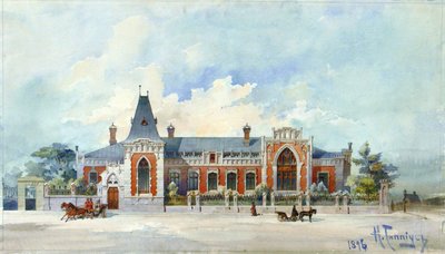 Alexey Alexandrovich Bakhrushins hus i Moskva, 1896 av Karl Karlovich Gippius