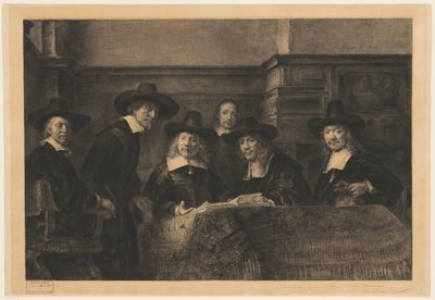 The Staalmeesters, efter Rembrandt av Karl Köpping