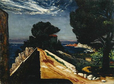 Cliff Path (olja på duk) av Karl Leyhausen