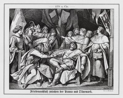 Fredsavtal mellan Hansan och Danmark av Karl Ludwig Adolf Ehrhardt