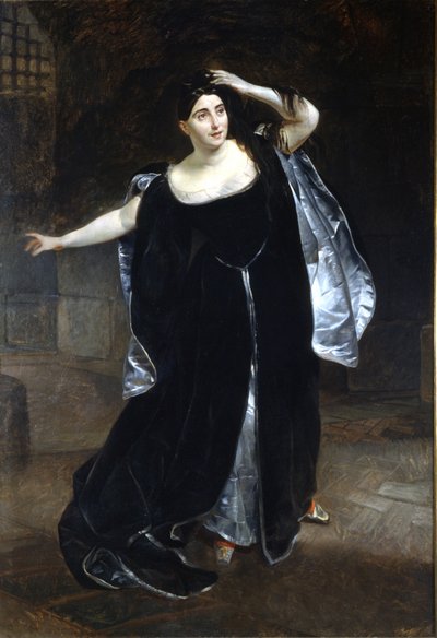 Giuditta Pasta (1797-1865) och "Anne Boleyn" (Anne de Boleyn (Anna eller Ann Bolin och Anne Bullen) av Karl Pavlovich Bryullov