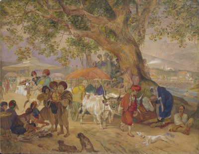 Sweet Water Springs nära Konstantinopel, 1849 av Karl Pavlovich Bryullov