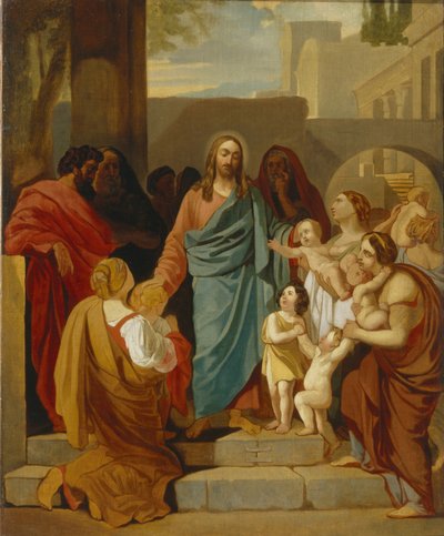 Kristus välsignar barnen, 1824 av Karl Pavlovich Bryullov