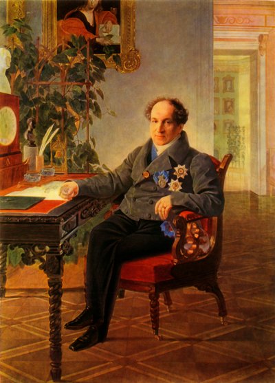 Porträtt av statsmannen Alexandr Nikolayevich Golitsyn av Karl Pavlovich Bryullov
