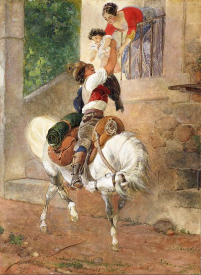 Hemmet för en romersk herde återvände, 1851-1852. av Karl Pavlovich Bryullov