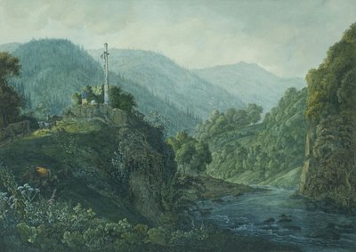 Tyska: Korsbilden nära Weißenbach av Karl Philipp Fohr