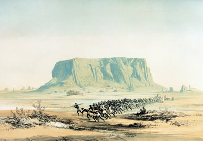 Utsikt över Mount Barkal av Karl Richard Lepsius