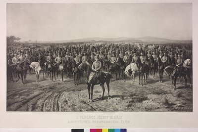 Kejsar Frans Josef I vid den ungerska territoriella arméns höjdpunkt av Karl Ritter Von Kobierski